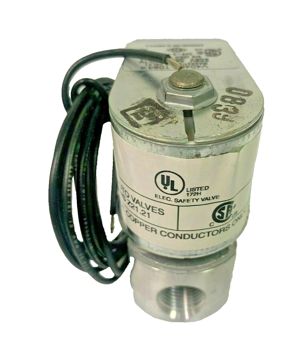 HONEYWELL V4046C1088 Gas Solenoid Valve 3/8″ 208V 60 Hz 10 psi V4046C 1088
