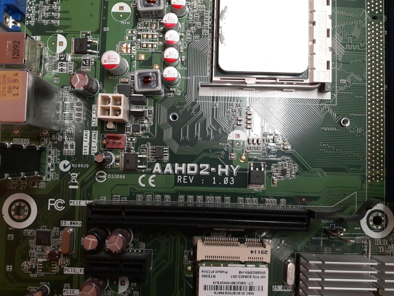 HP Pegatron Holly2 AAHD2-HY REV 1.03 660155-001 Motherboard / AD36200JZ43GX