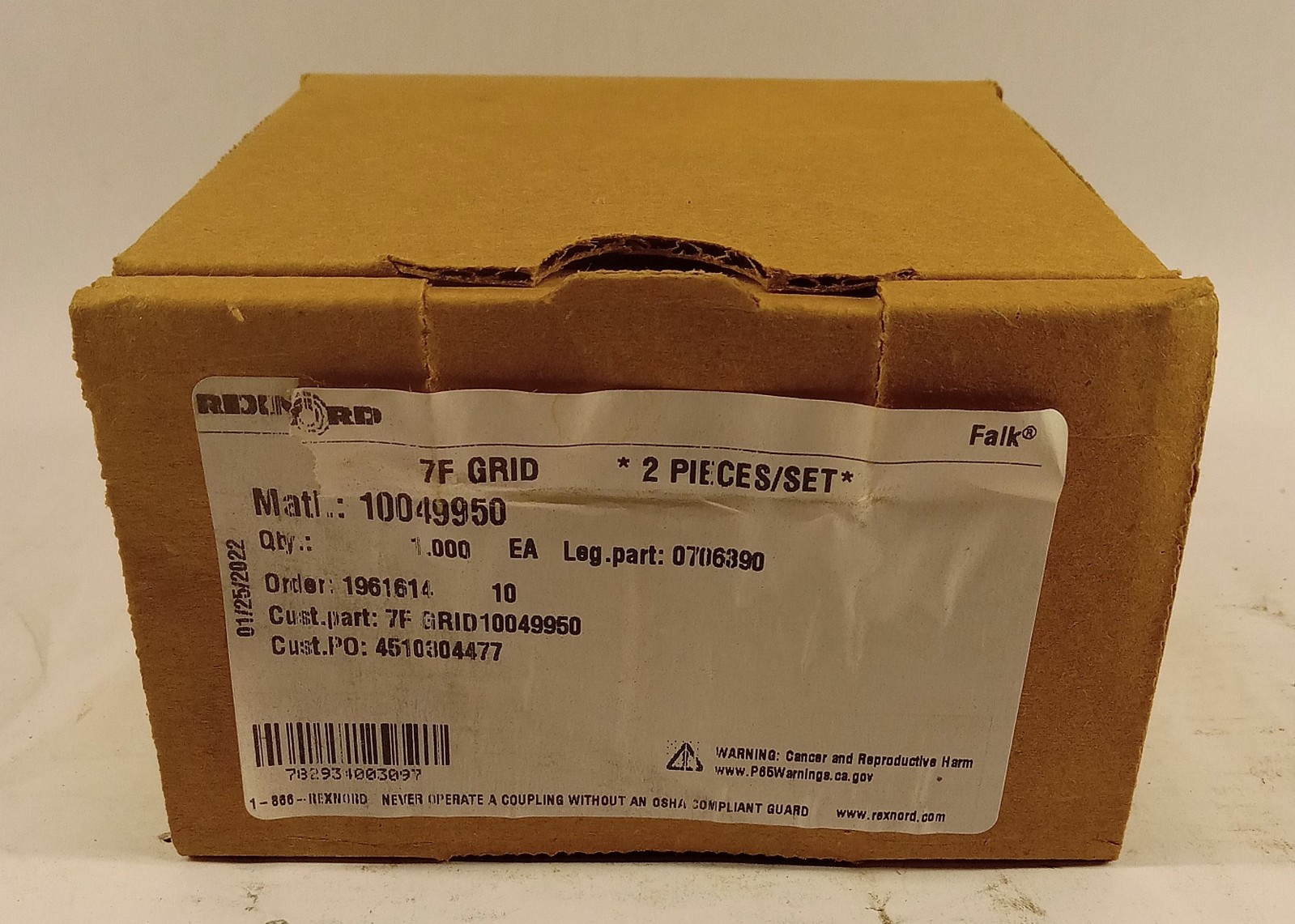 1 NEW REXNORD 7063907F GRID FOR HUB ASSEMBLY NIB ***MAKE OFFER***