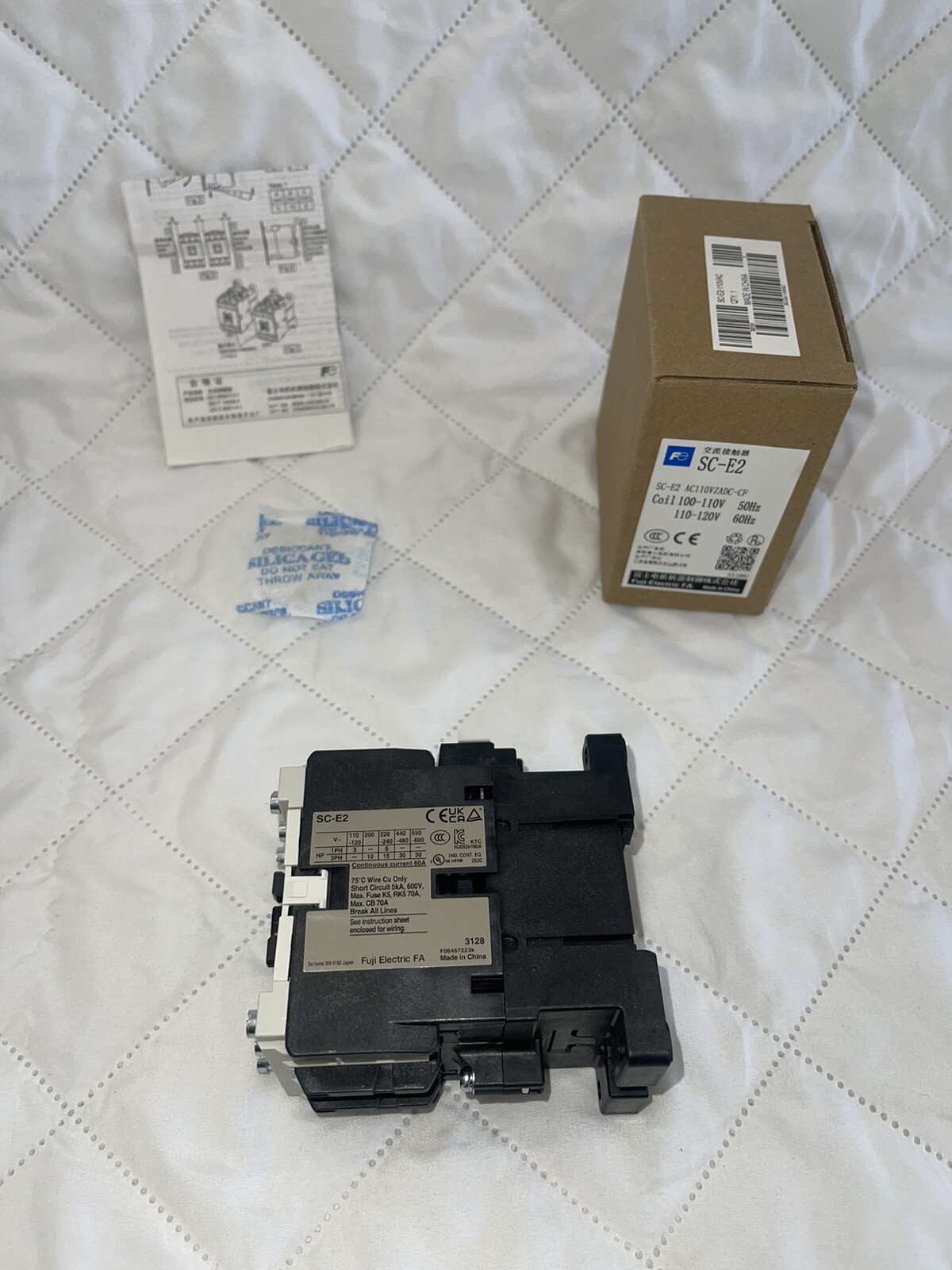 FUJI ELECTRIC SC-E2 AC120 Coil 50/60hz SC-E2 Contactor SCE2 AC110VZADC-CF