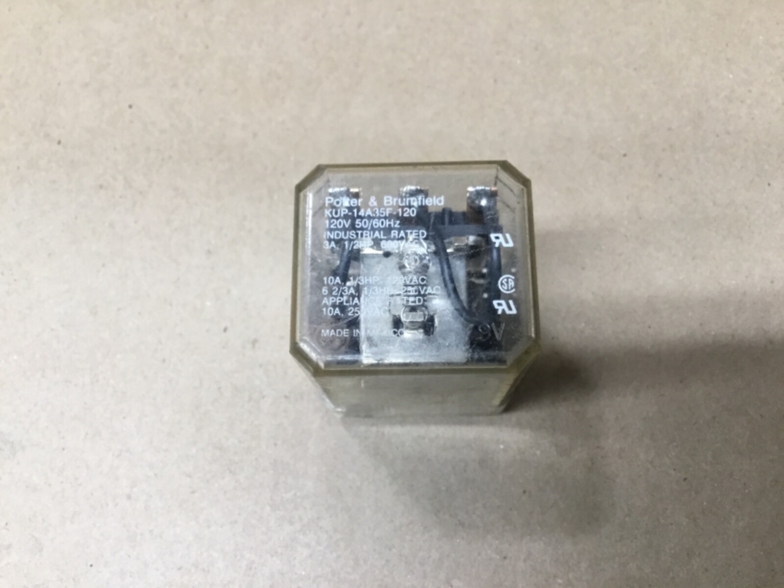 POTTER & BRUMFIELD KUP-14A35F-120 RELAY 120V 11 Prong #77C42