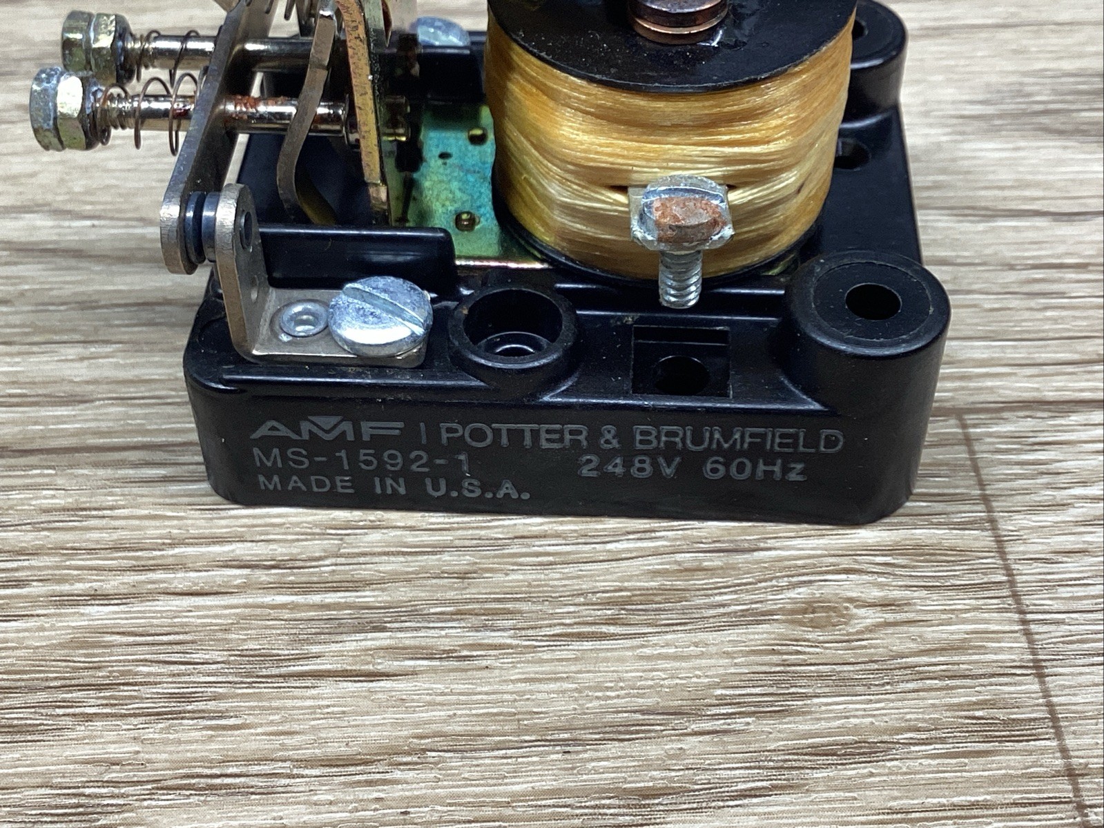 AMF POTTER & BRUFIELD MS-1592-1 248V 60HZ RELAY #109G156*CO