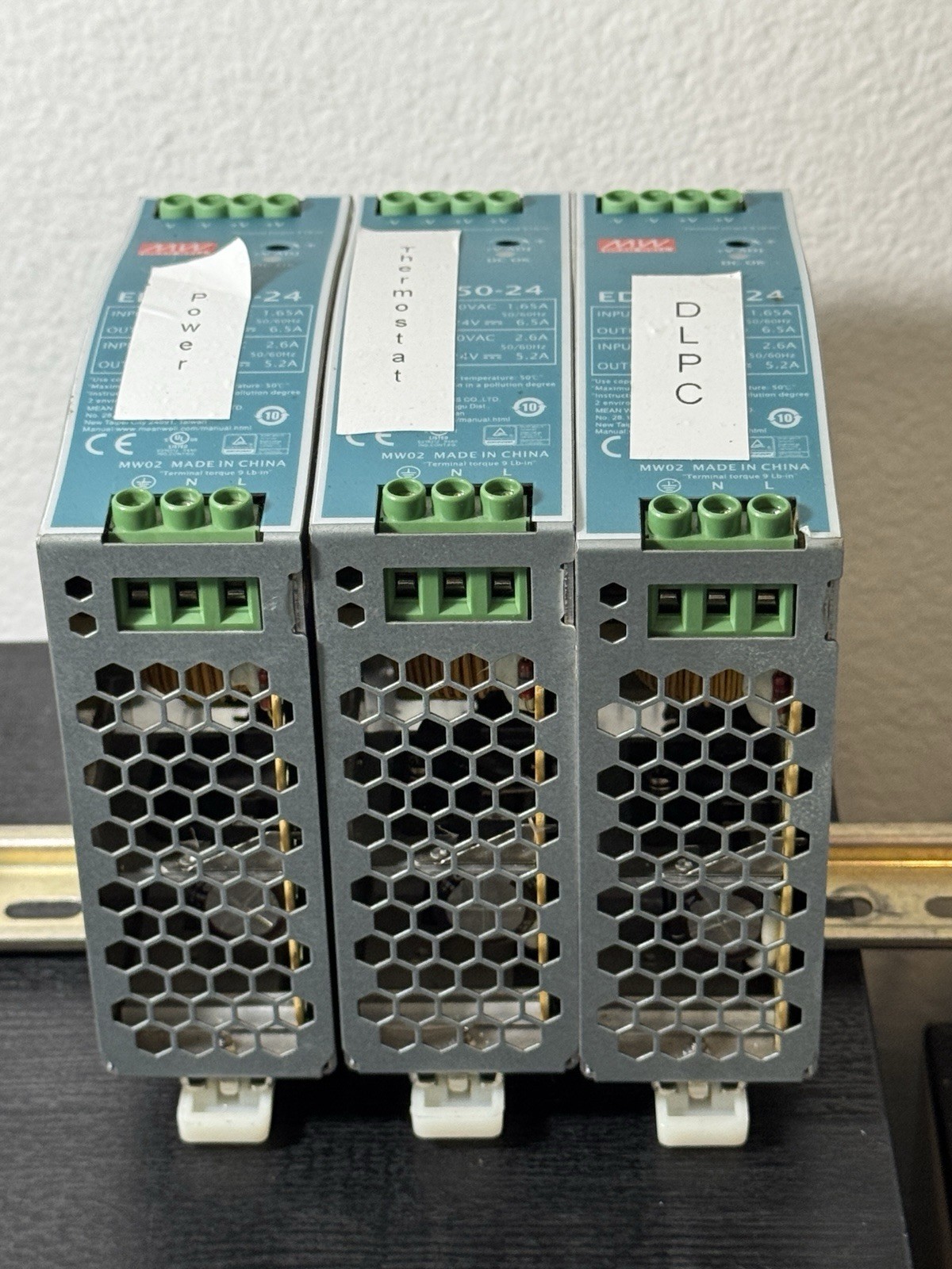 LOT IDEC FL1F-H12RCE Smart Relay PLC + 2x M08B Modules + 3x Mean Well EDR-150-24