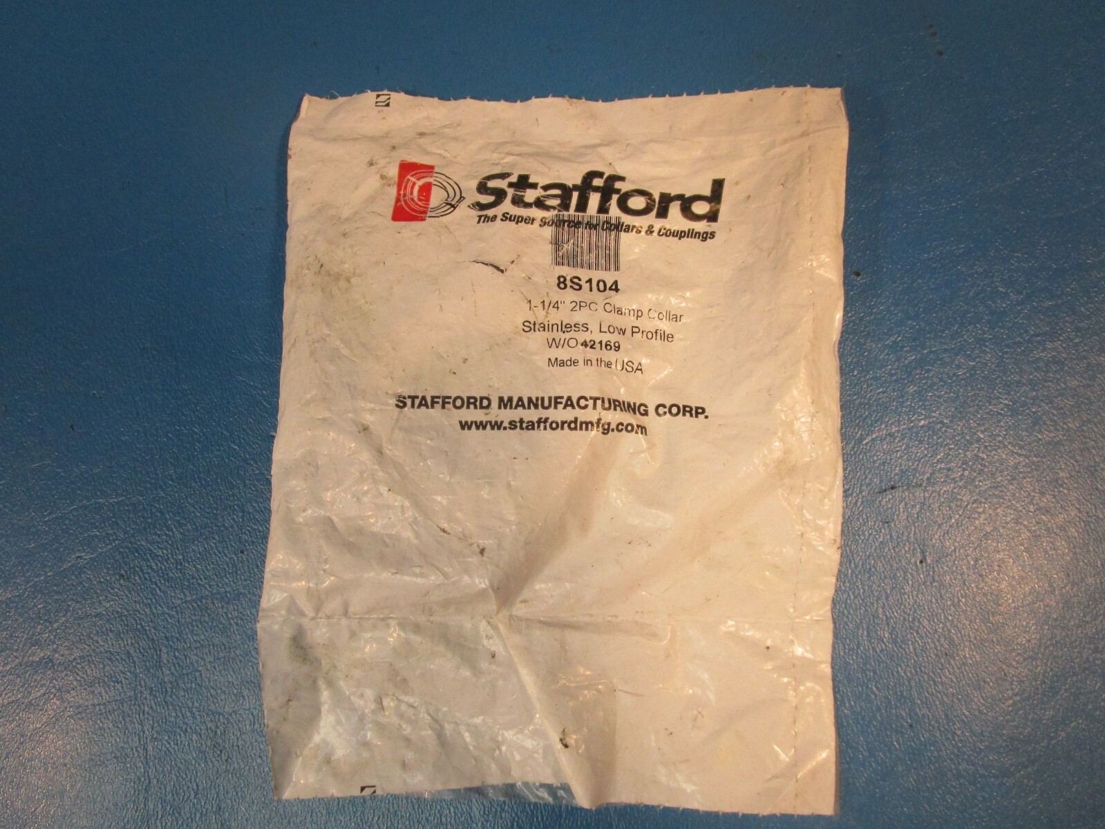Stafford 8S104 Collar, Stainless Steel, 1 1/4″, Two Piece Clamp Type