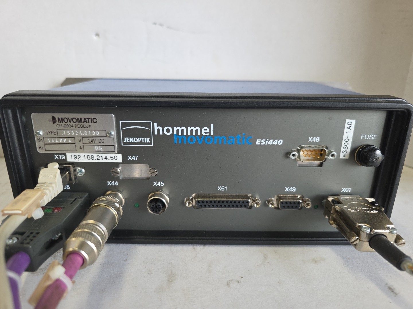hommel movomatic ESi440 Type 15324.0100 24V DC .5A