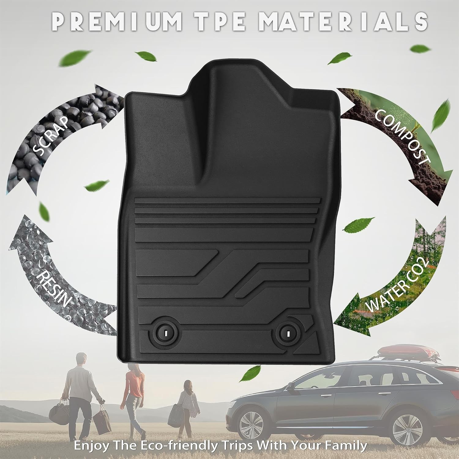 KARPAL Floor Mats Fit for Toyota Tundra 2022-2025 2026 CrewMax Cab, Custom Fit