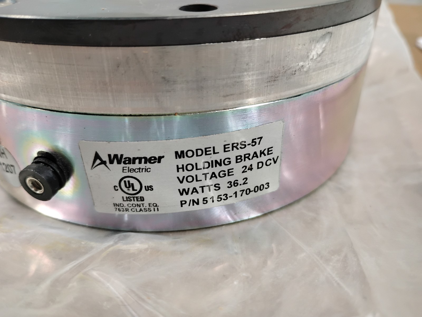 Warner ERS-57 Electrically Released Brakes / Holding Brake 24VDC – 5153-170-003