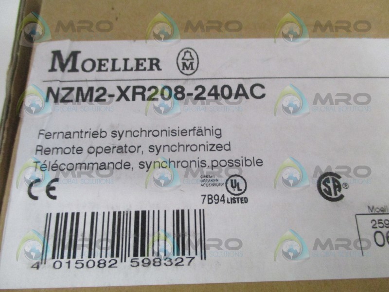KLOCKNER MOELLER NZM2-XR208-240AC SYNCHRONIZED REMOTE OPERATOR NSMP