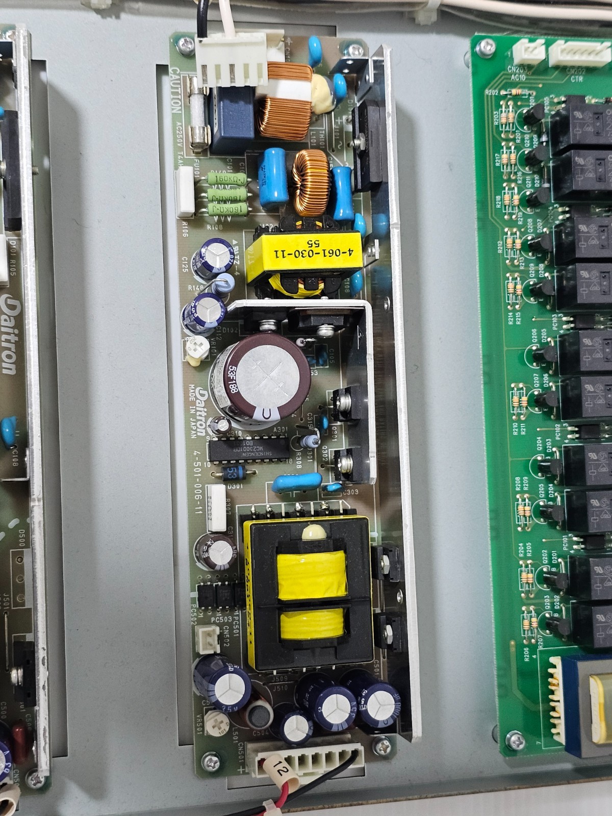 Daitron DEC-0111A-1, 04010-02001-01 Board w/ 4-501-006-11, 4-501-021-11 PSU