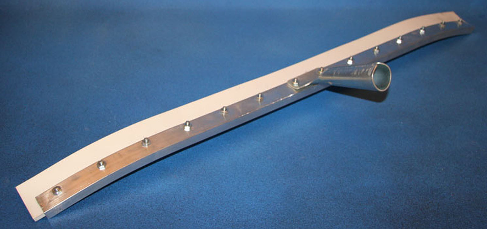 Floor Squeegee 30″ Aluminum Back Curved,white vinyl rubber