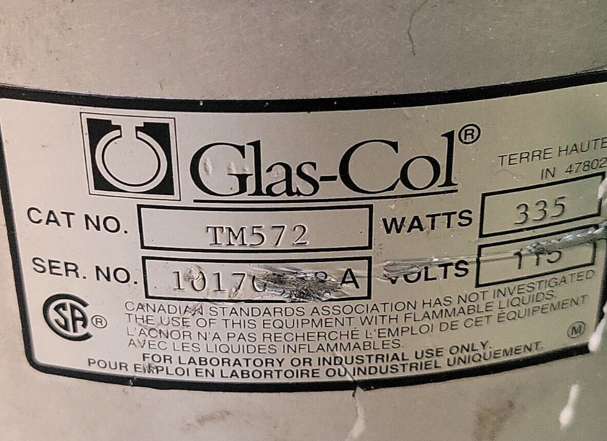 GLAS-COL TM572 HEATING MANTLE. 100B TM572 2000ml | 2L – TESTED
