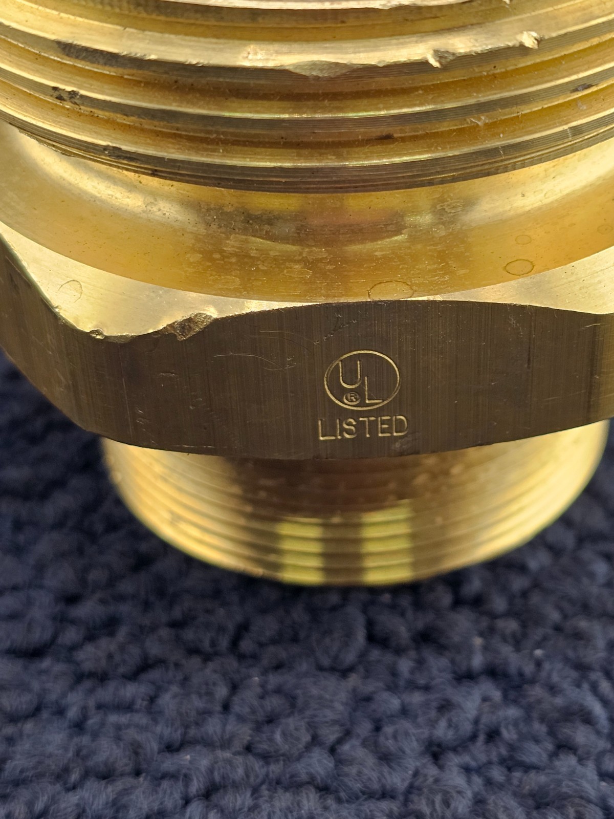 5769H: 3-1/4″ Male Acme x 2″ MNPT LP Gas, Brass Adapter ACME Fitting