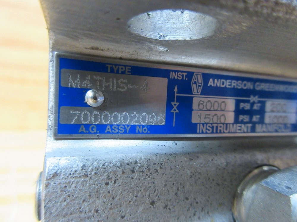 Anderson Greenwood M4THIS-4 Hydraulic Manifold M4THIS4