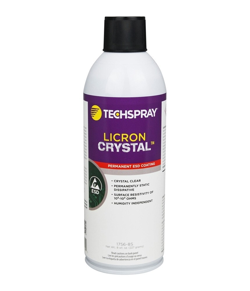 TECH SPRAY 1756-8S Licron Crystal ESD Safe Coating – 8oz Aerosol