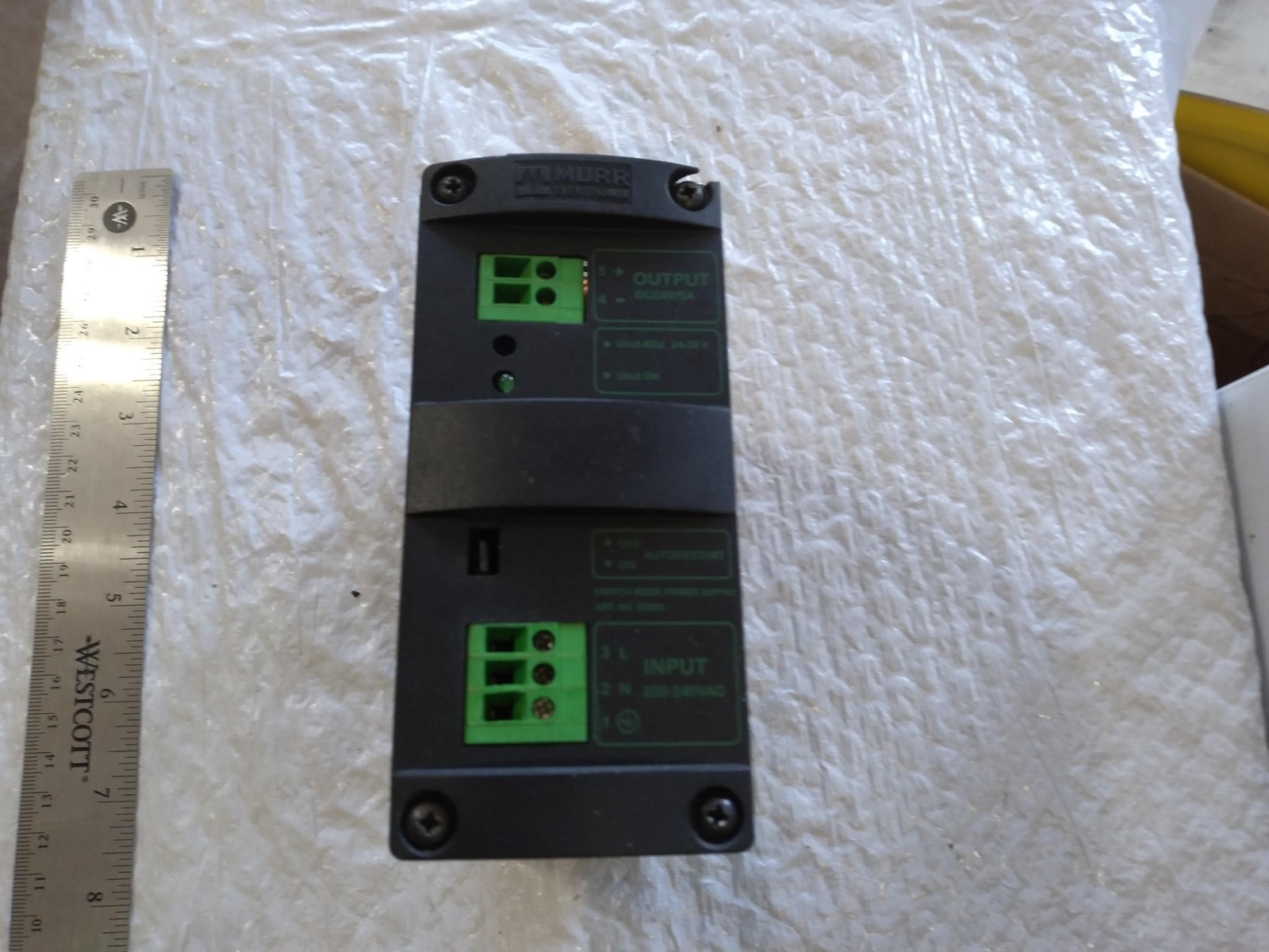 MURR ELECTRONIK 85083 SWITCH MODE POWER SUPPLY MCS5-230/54 SINGLE PHASE 24 VDC