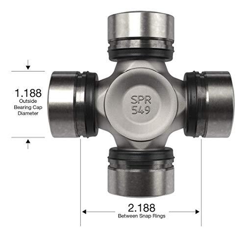 U-JOINT KIT Non-Greaseable Axle Shaft Universal Joint with Snap Rings SPICER