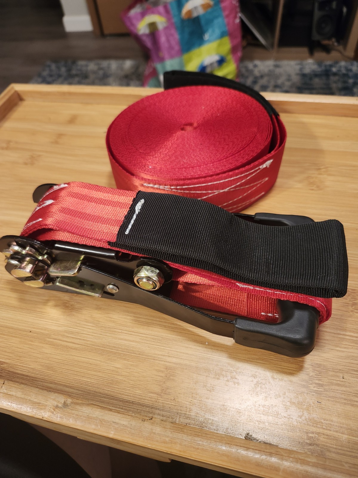 2″ TIE-DOWN RATCHET STRAP – NO HOOKS/heavy Duty Racket With 8ft Strap No Hook