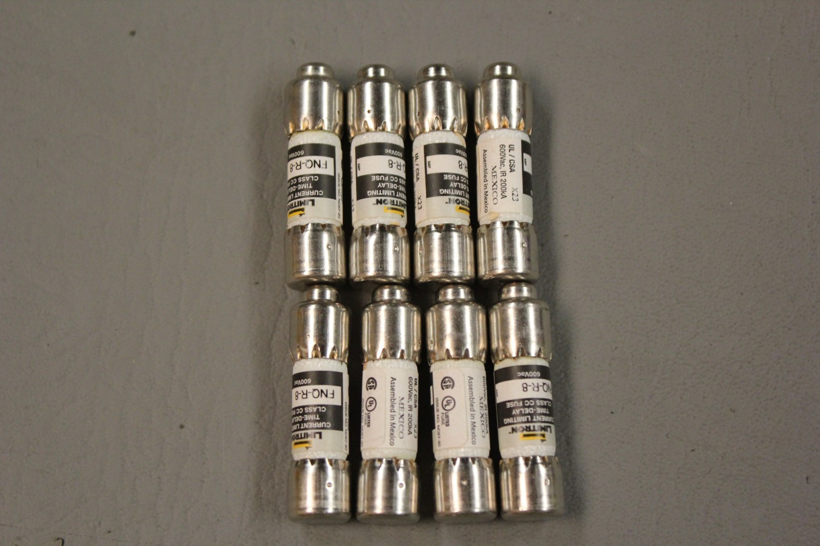 BOX OF 8 BUSSMANN FUSES FNQ-R-8