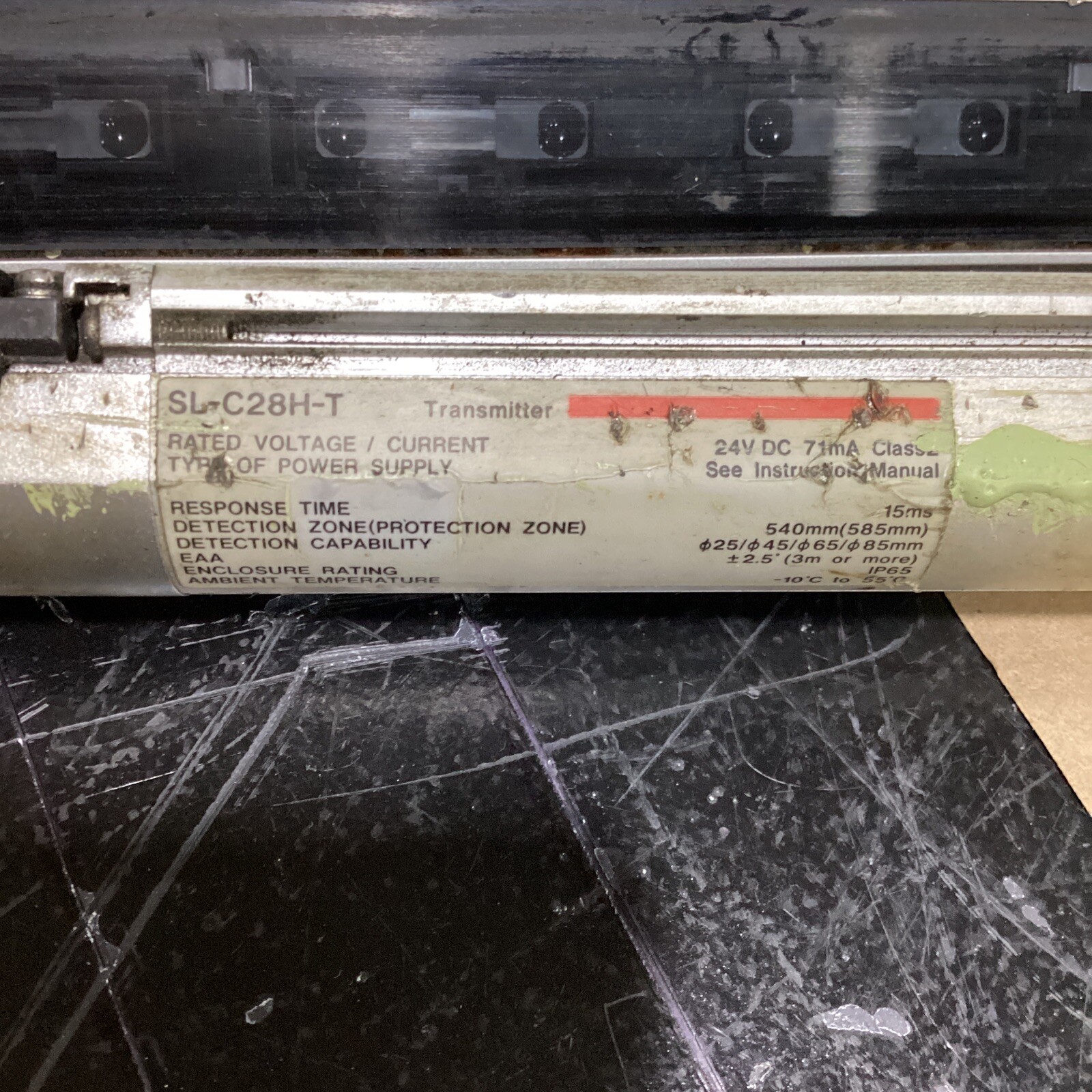 KEYENCE SL-C48H-T /SL-C28H-R SAFETY LIGHT CURTAIN Transmitter #635F18