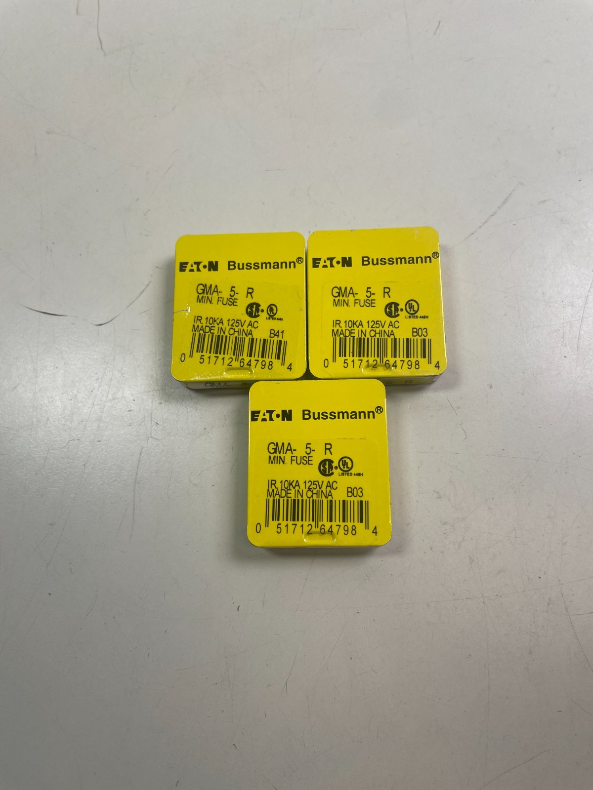 Bussman GMA-5-R Fuses IR 10KA 125V AC (3x 5 Pack of Fuses)