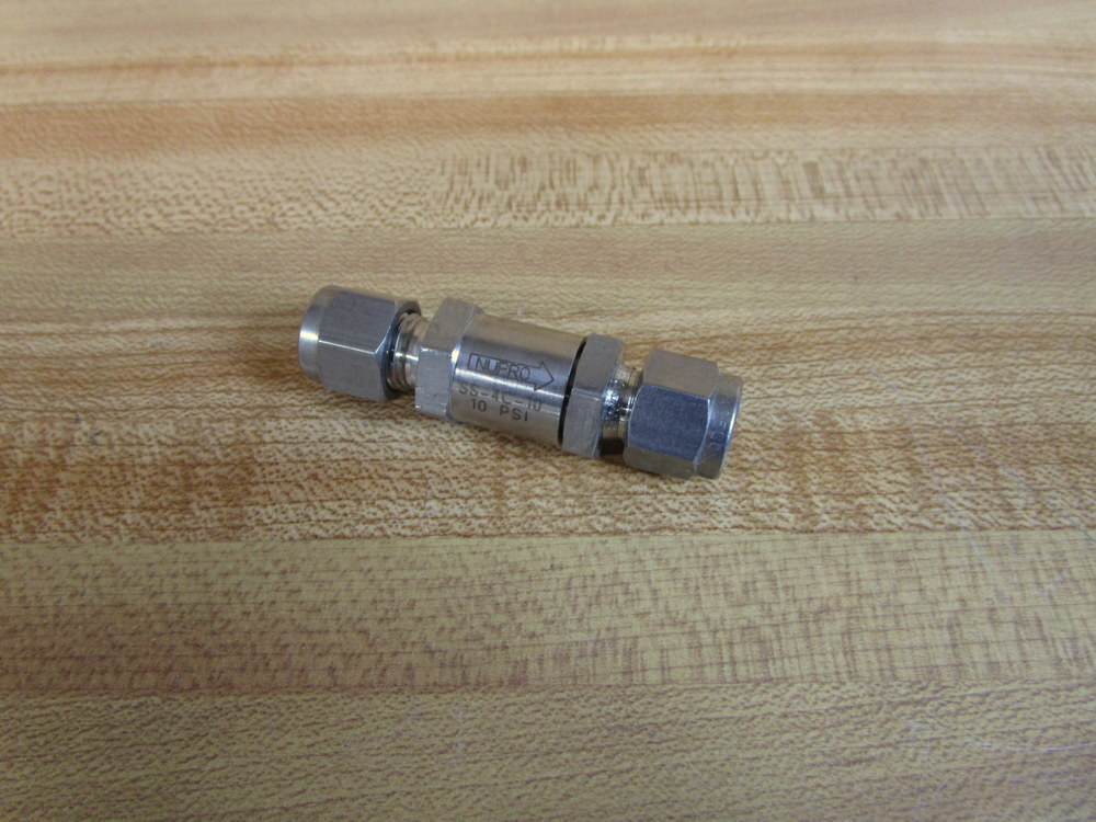 Swagelok SS-4C-10 Nupro Poppet Check Valve SS4C10