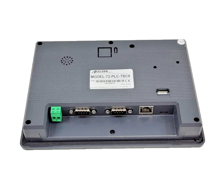 ACCUTEK PACKAGING 72-PLC-TSC9 HMI LED LCD DISPLAY CONTROL SCREEN CONTROLLER NEW