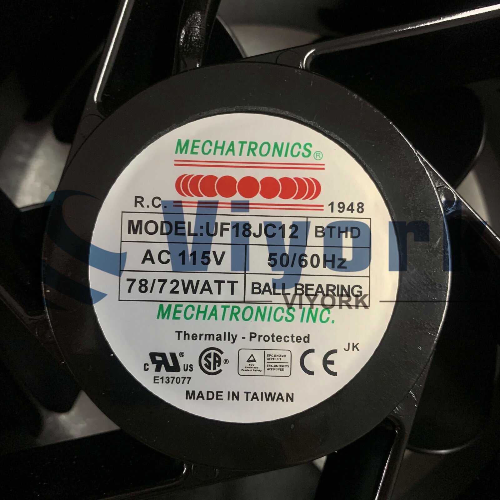Mechatronics UF18JC12-BTHD AC AXIAL FAN 180 X 180 X 90MM NEW