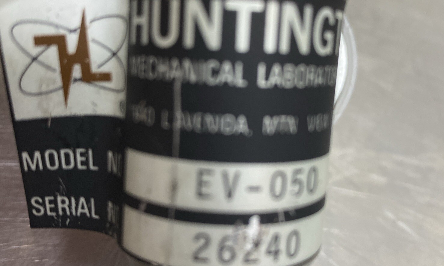 HUNTINGTON ANGLE MANUAL VACUUM VALVE EV-050