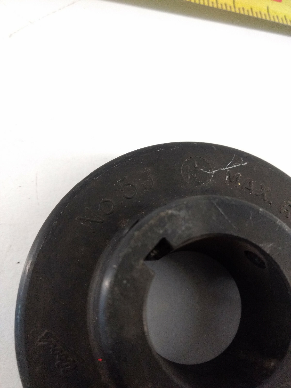 woods no. 5j flange coupling max rpm 7600 1-1/8″ bore
