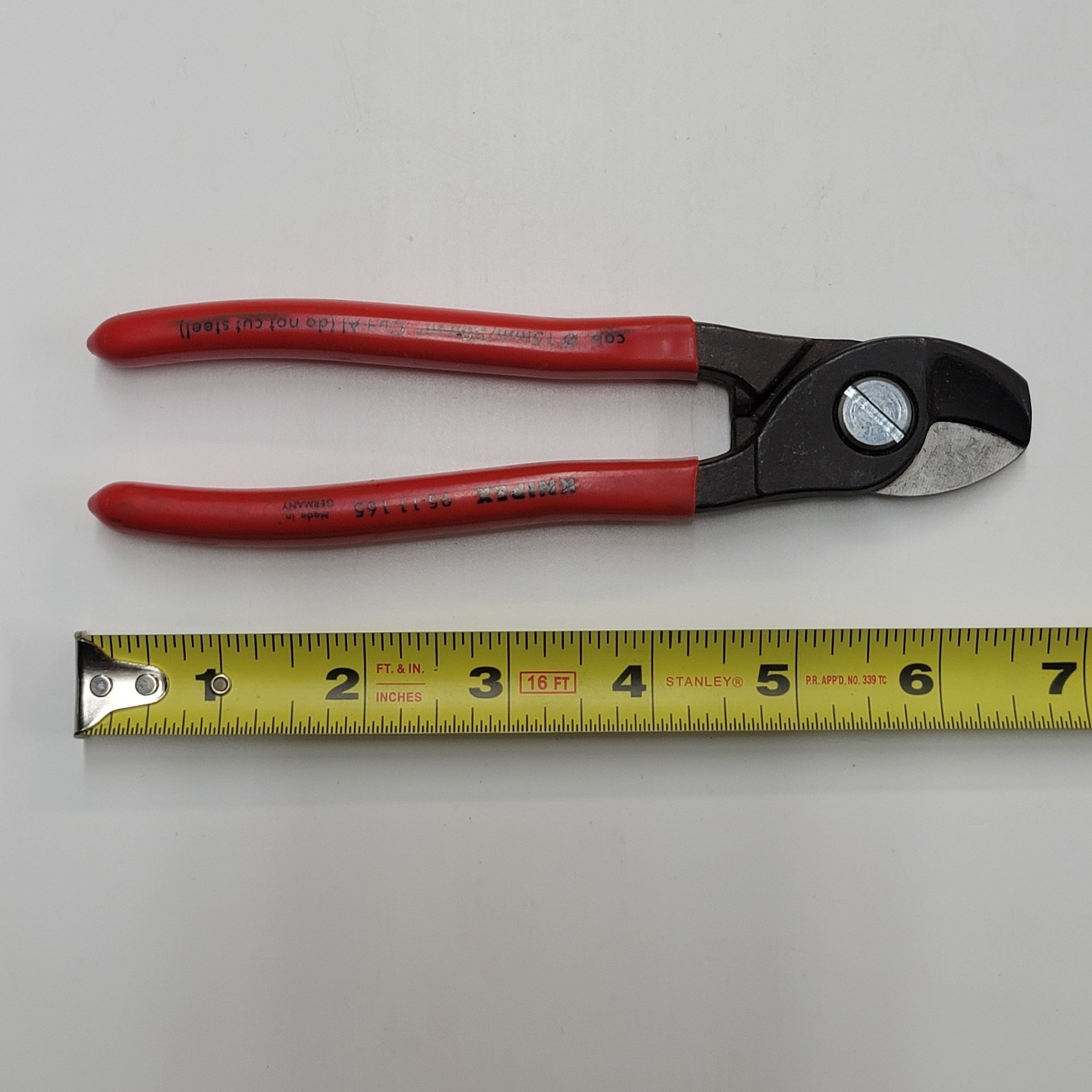 Knipex 95 11 165 Cable Shears 6.5″ Electrical Wire Cutter Pliers Made In Germany