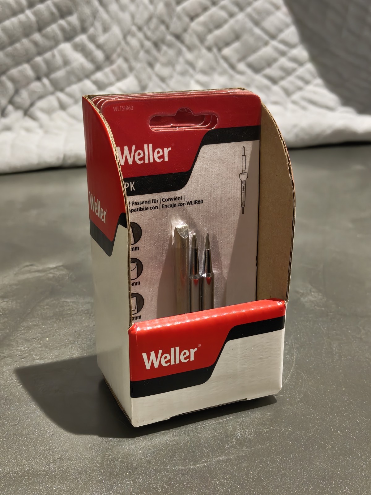 Weller WLTSIR60 Conical Tip/Chisel Tip/Screwdriver Tip Set, 3 pc. New.