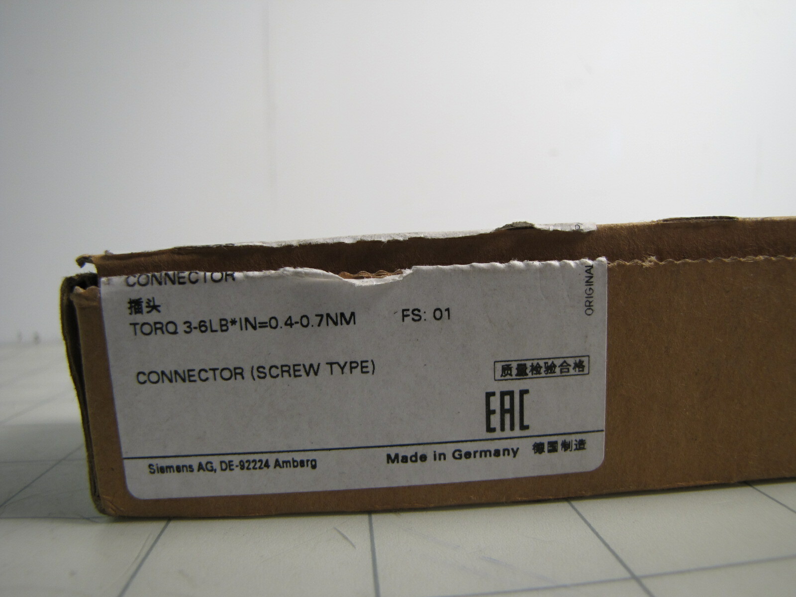 Siemens 6ES7 392-1AM00-0AA0 40-Pin Front Connector NEW
