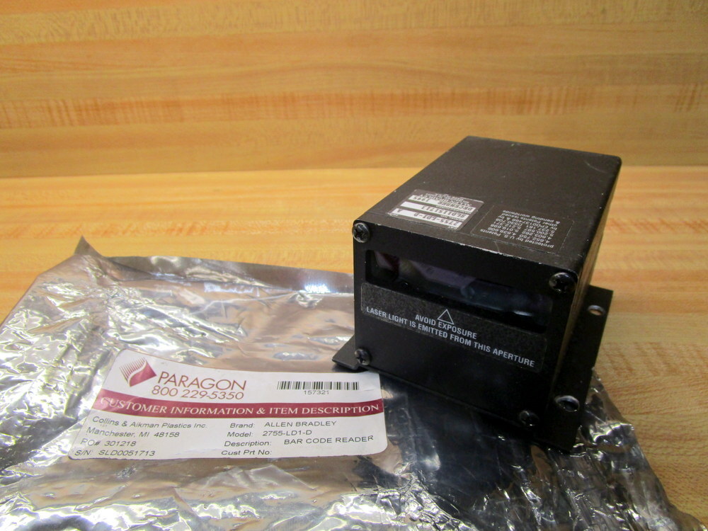 Allen Bradley 2755-LD1-D Bar Code Reader 2755LD1D By Paragon