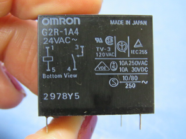 OMRON G2R-1A4-DC24 Qty of 10 per Lot General Purpose Relay SPST-NO (1 Form A) 2
