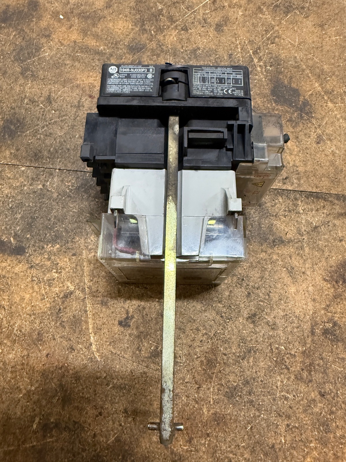 Allen-Bradley 194R-NJ030P3 Fused Disconnect Switch | 30A 600V AC 194R-HS4E