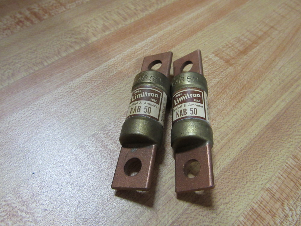 Tron KAB-50 Fuse KAB50 Bussmann Limitron Old Stock (Pack of 2)