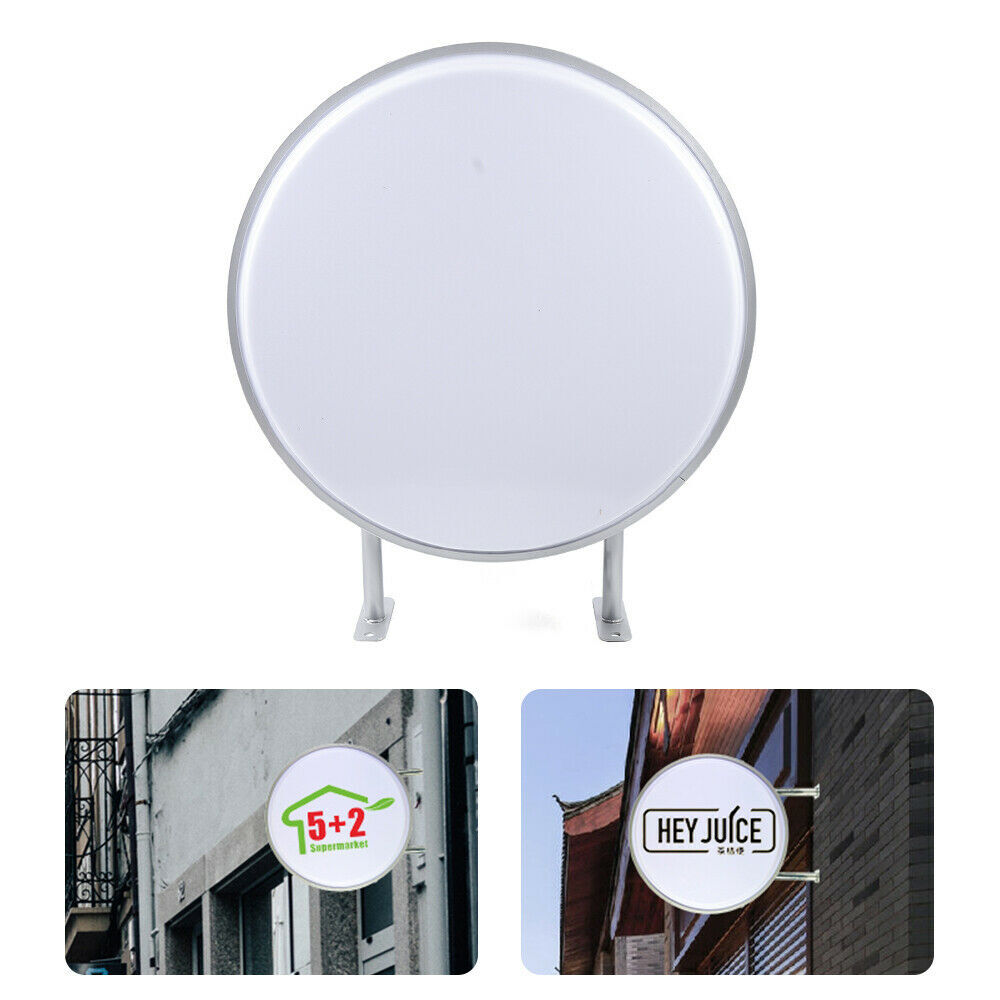 24in LED Double Sided Round Light Outdoor Advertising Projecting Light Box Sign