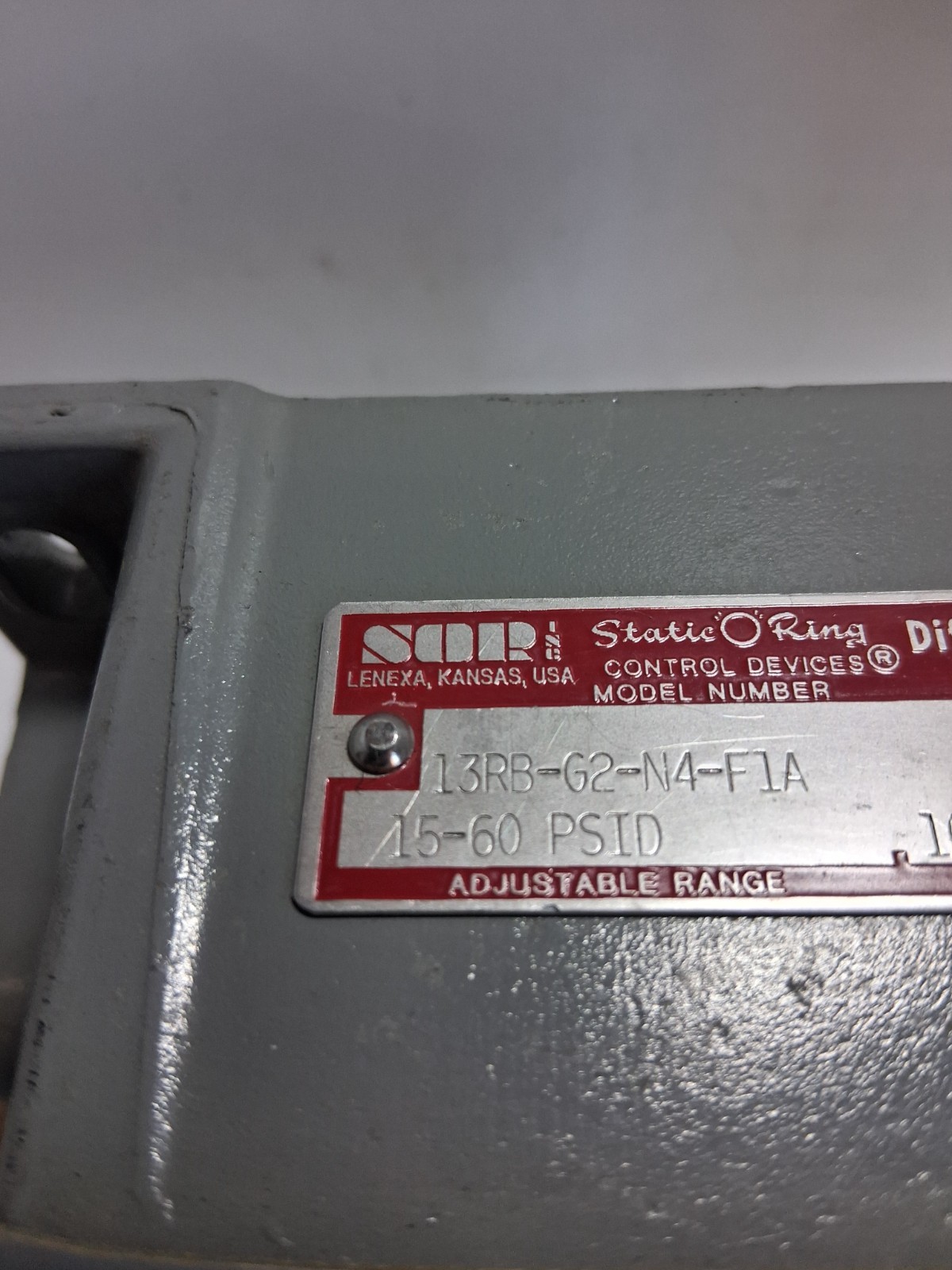 SOR 13RB-G2-N4-F1A OPPOSED PISTON DIFFERENTIAL PRESS SWITCH 1000PSI 2500 P NNB