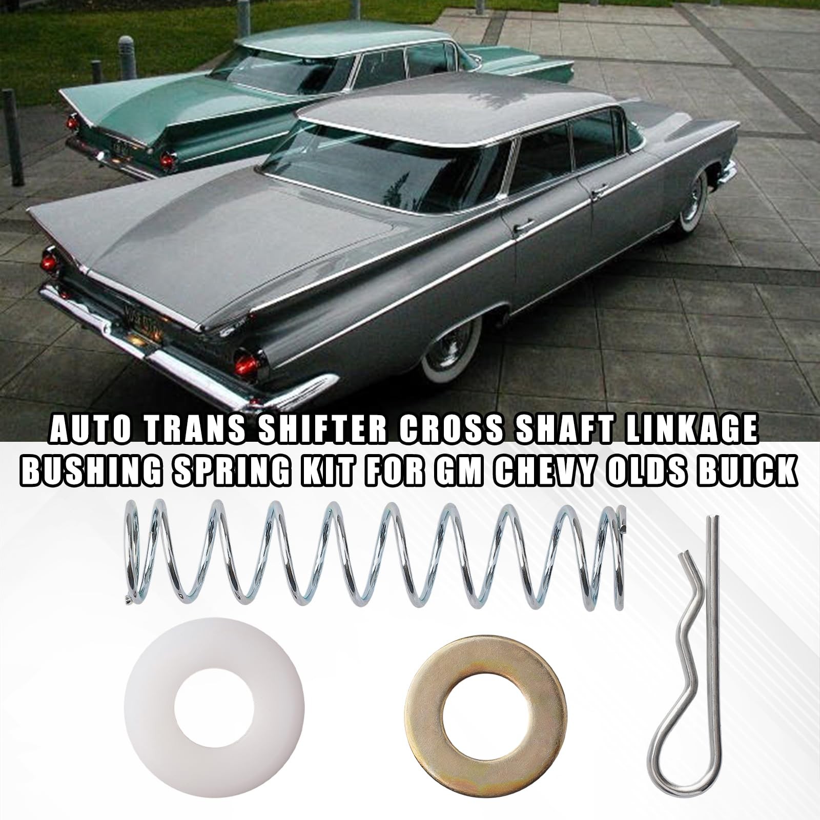Jerbor Transmission Shifter Lever Linkage Repair Kit for Chevy C10 Brushed