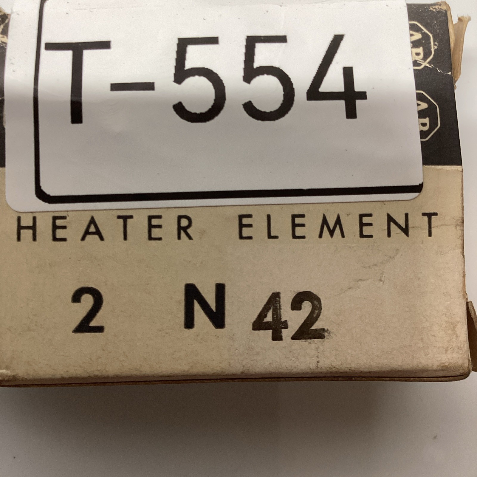 ALLEN BRADLEY HEATER ELEMENT N 42 T-554