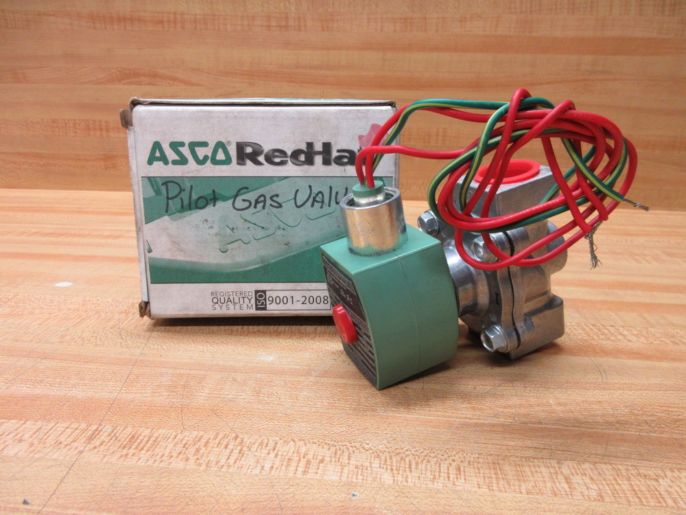 Asco 8215G030 Red Hat Solenoid Valve 4KY42 W/Out Legend Plate