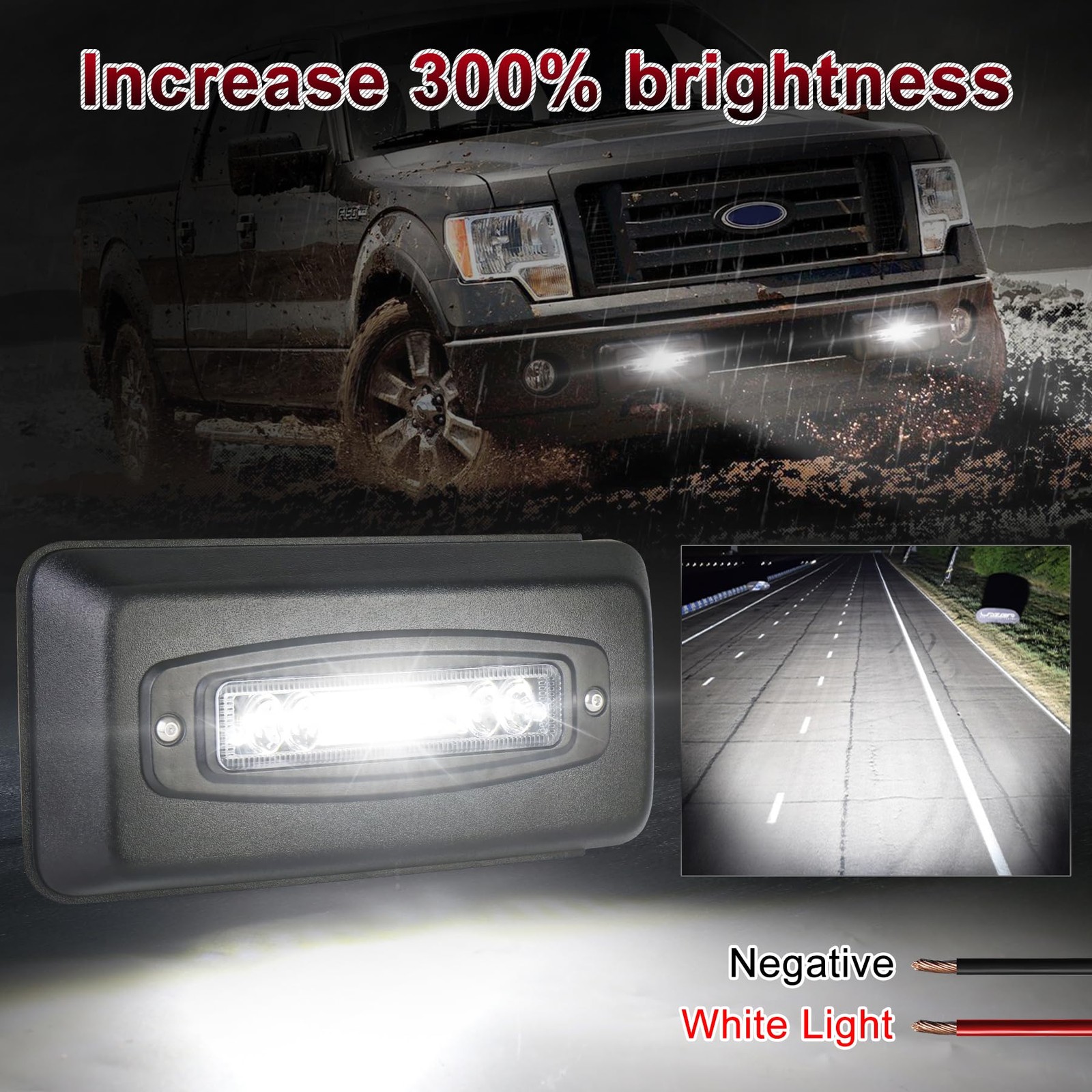 MOVOTOR Bumper Guards Pad with LED Lights 300% Brighter Replacement Inserts E…