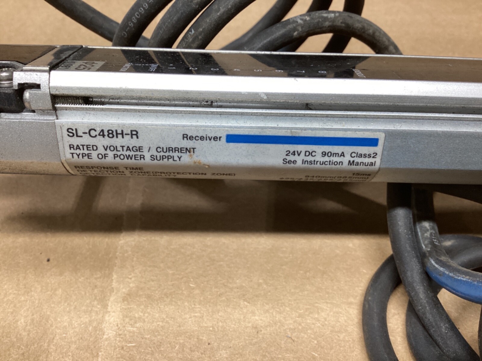 KEYENCE SL-C48H-R RECEIVER SAFETY LIGHT CURTAIN #103G65PR7