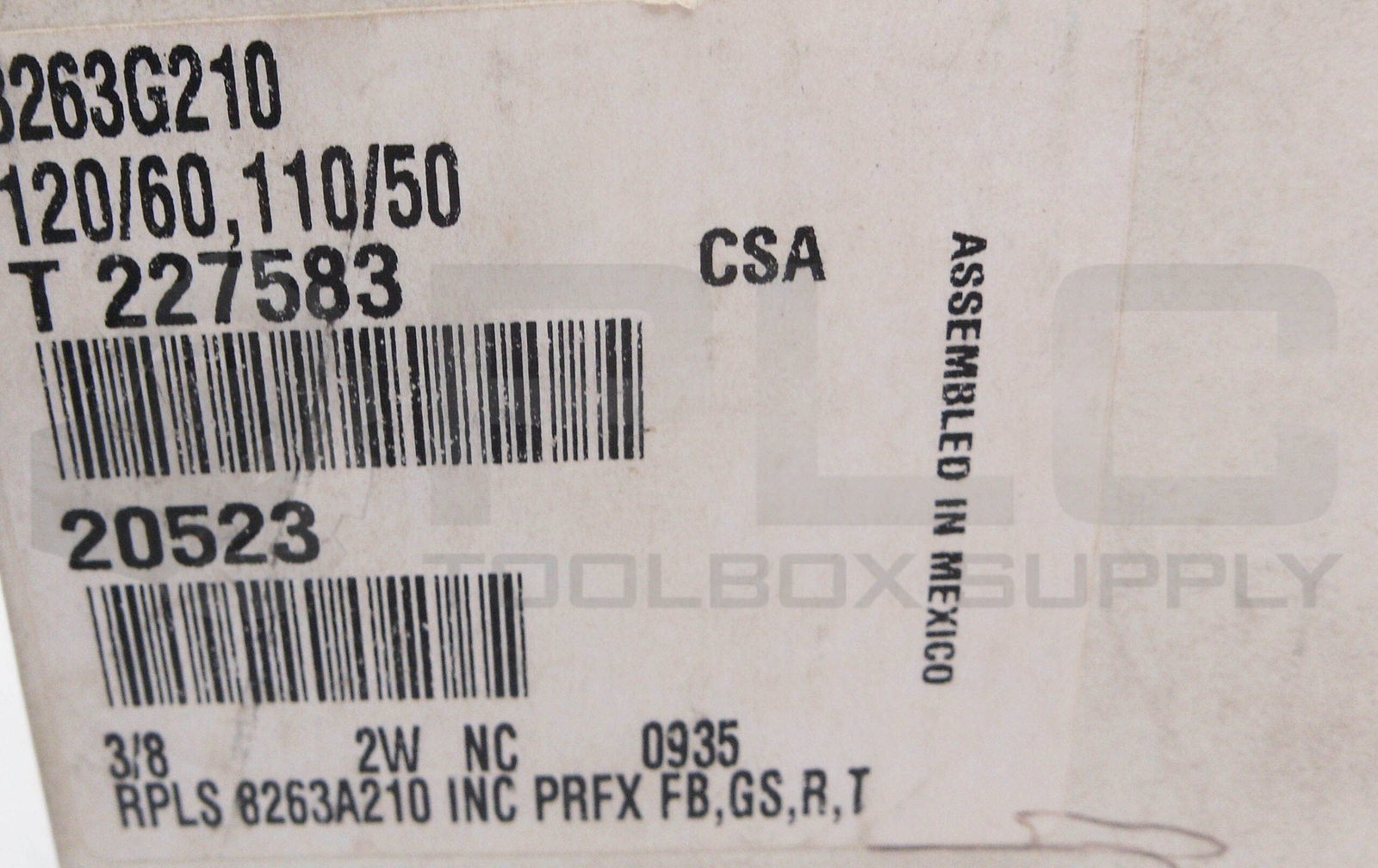NEW ASCO RED HAT 8263G210 SOLENOID VALVE W/ MP-C-080 COIL 238610-132-D *READ*
