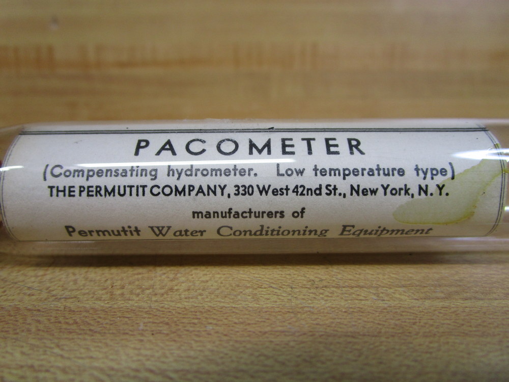The Permutit Company 563L Vintage, Antique Pacometer