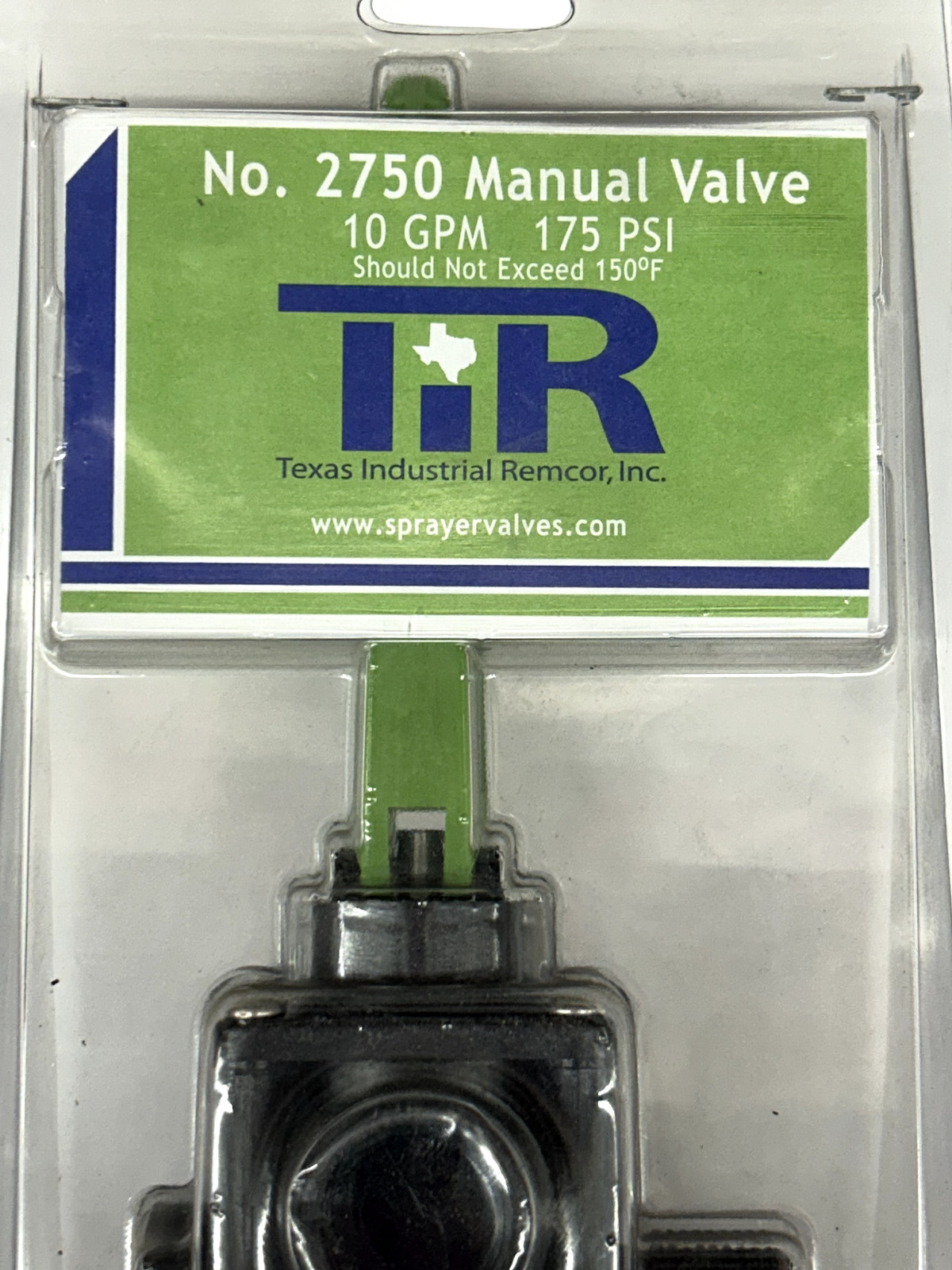 TEXAS INDUSTRIAL REMCOR / TIR 2750 Manual Valve 10 GPM , 175 PSI – New