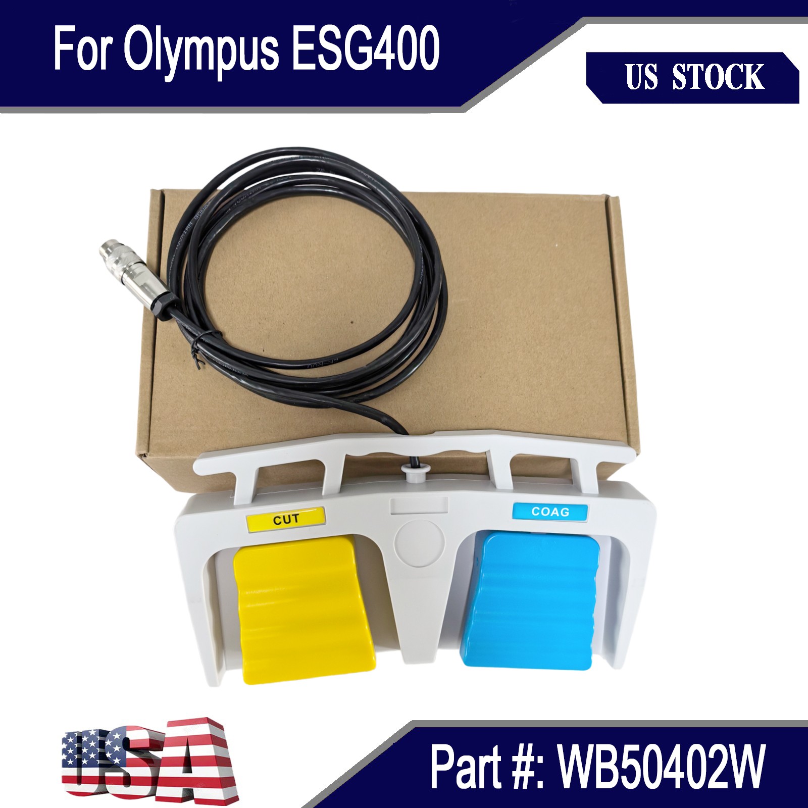 NEW 1×Foot Switch ESG400 WB50402W Fits For Olympus US