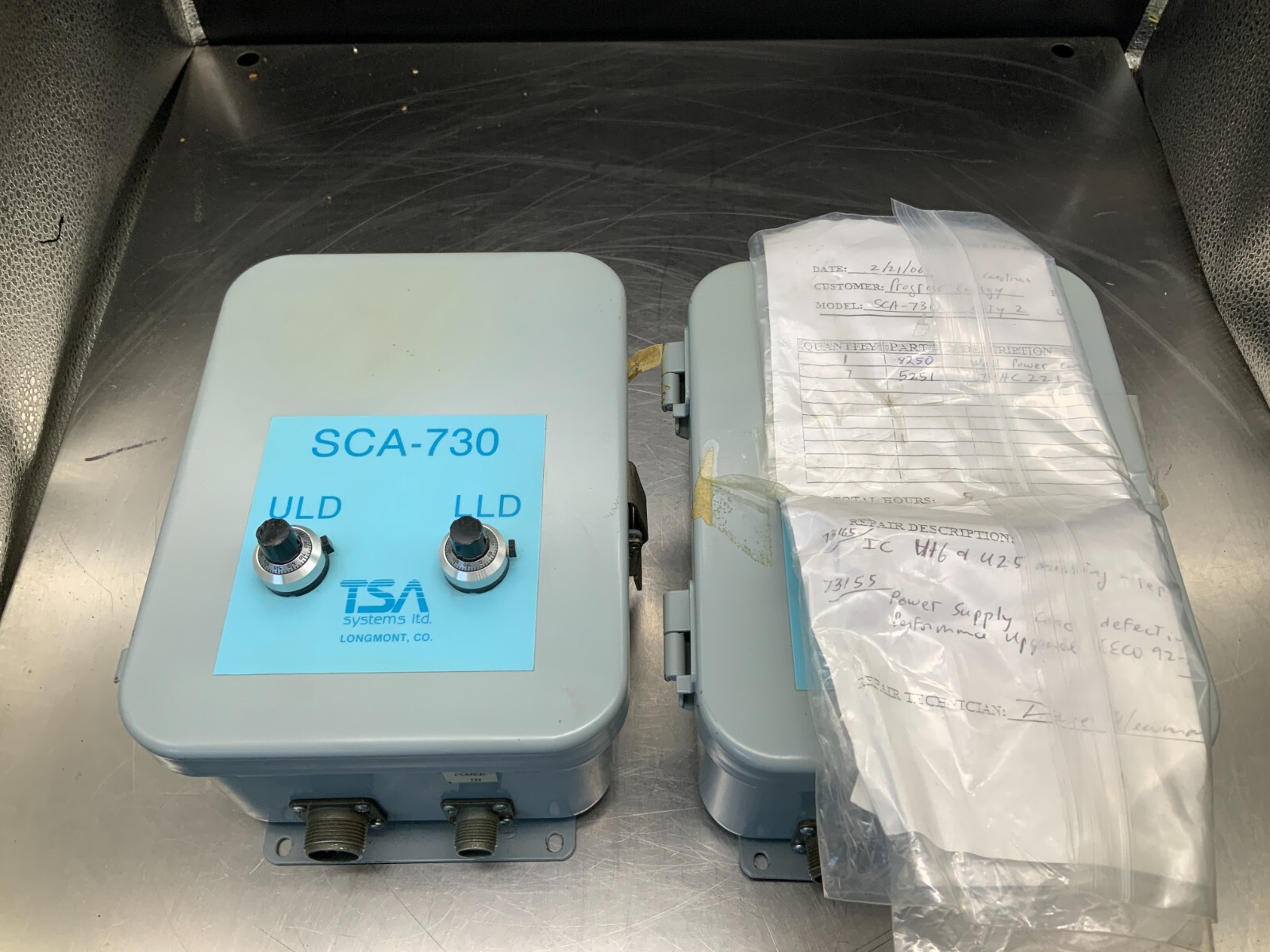 (2) TSA Systems SCA-730 Assemblies