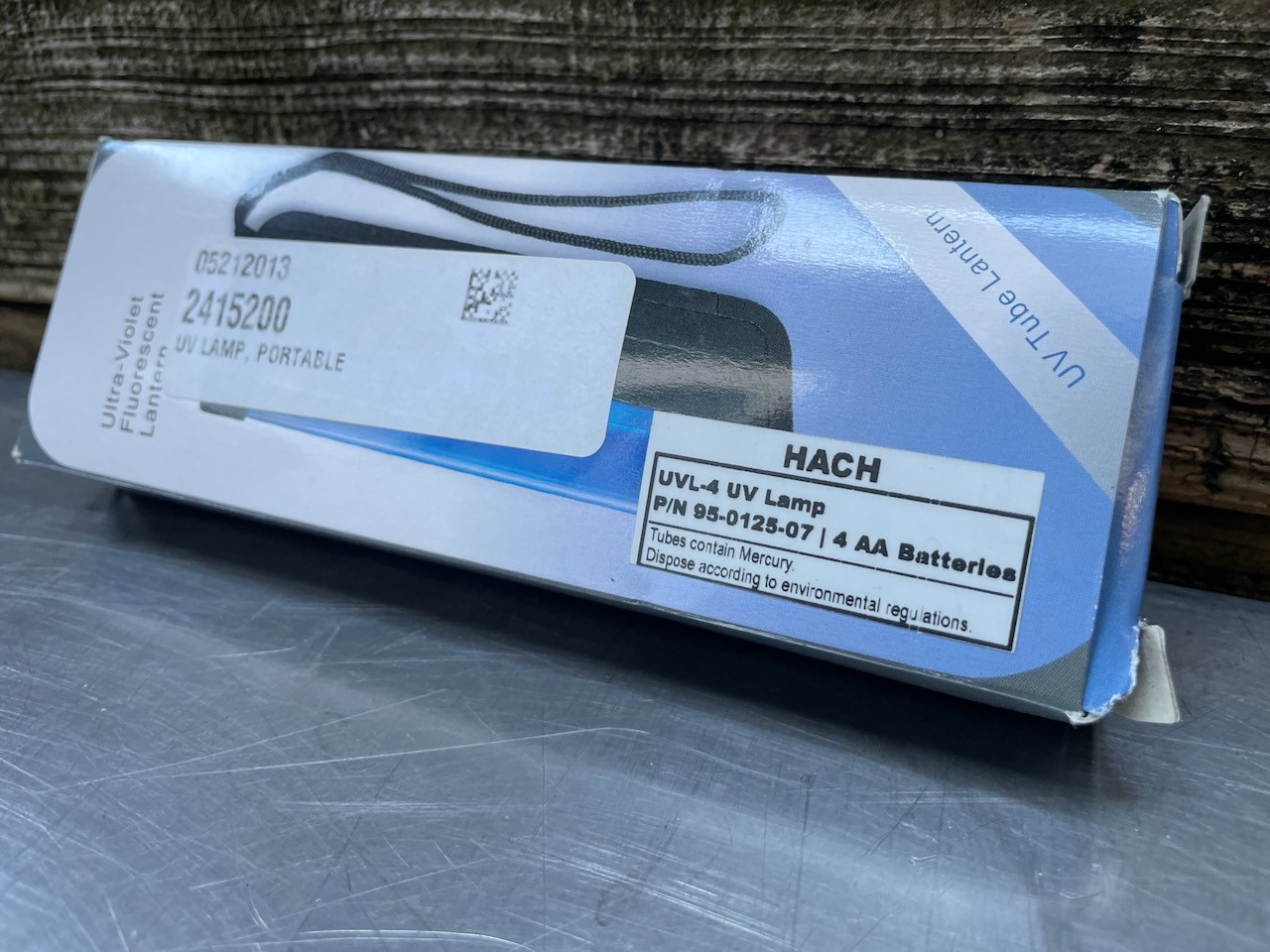 Hach UVL-4 UV Ultraviolet Lamp PN: 95-0125-07