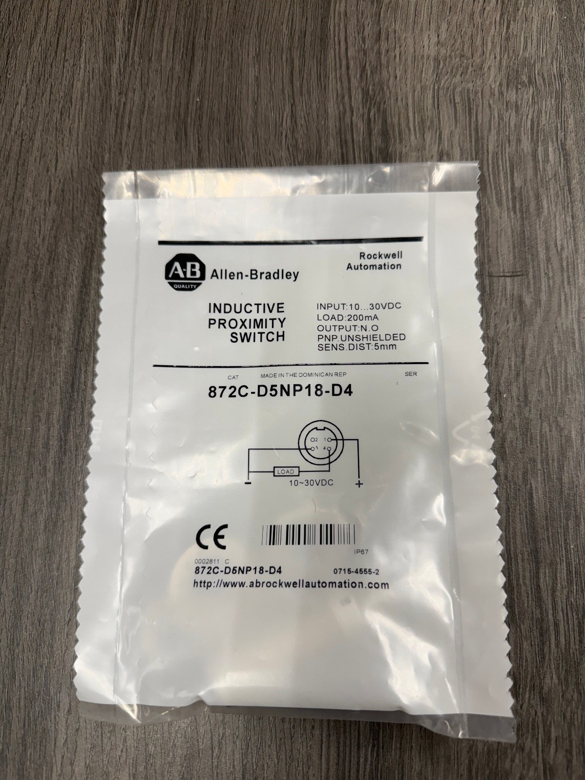 Allen Bradley 872C-D5NP18-D4 30VDC NEW